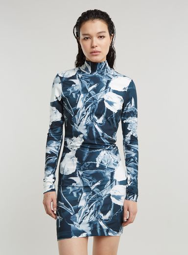 Printed Slim Dress